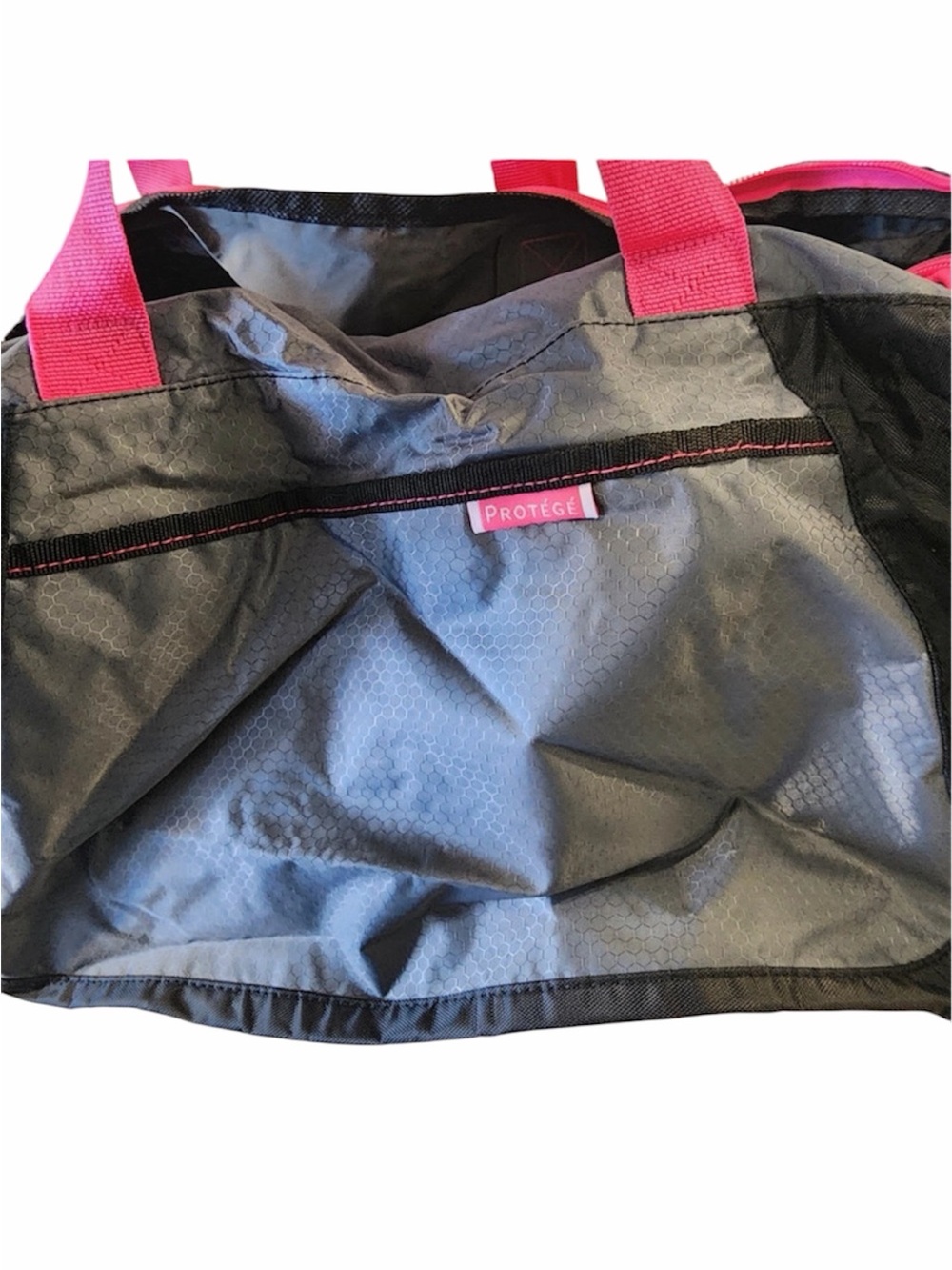 Gray and Pink Women's gym bag